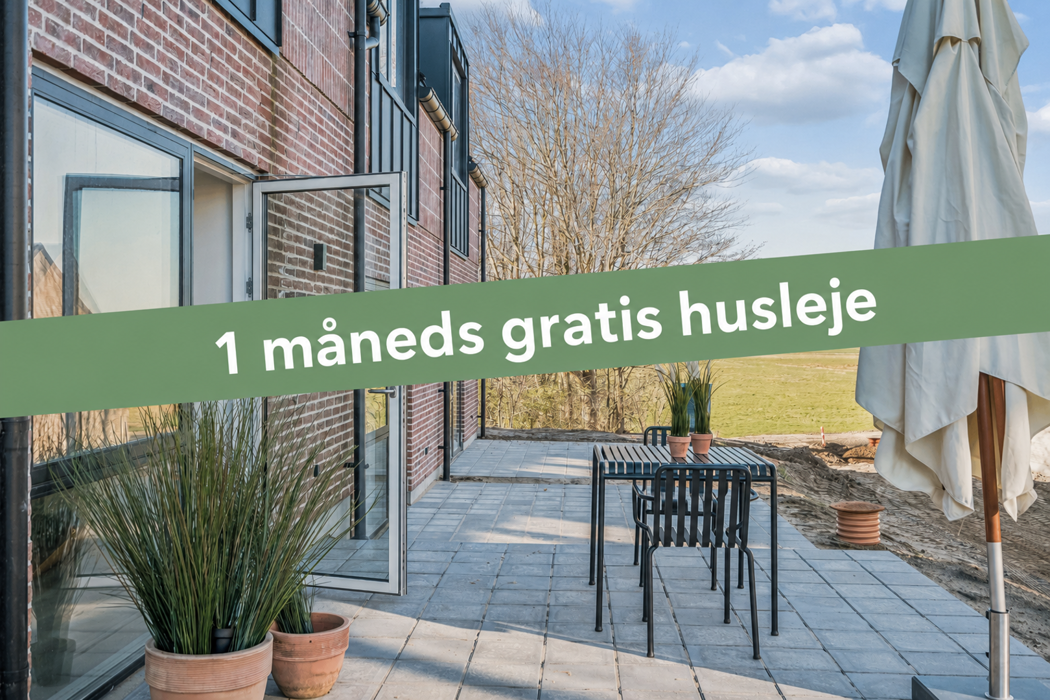 Rækkehus i 2-plan i Vestbjerg – tæt på indkøb - 1 måneds gratis leje 1